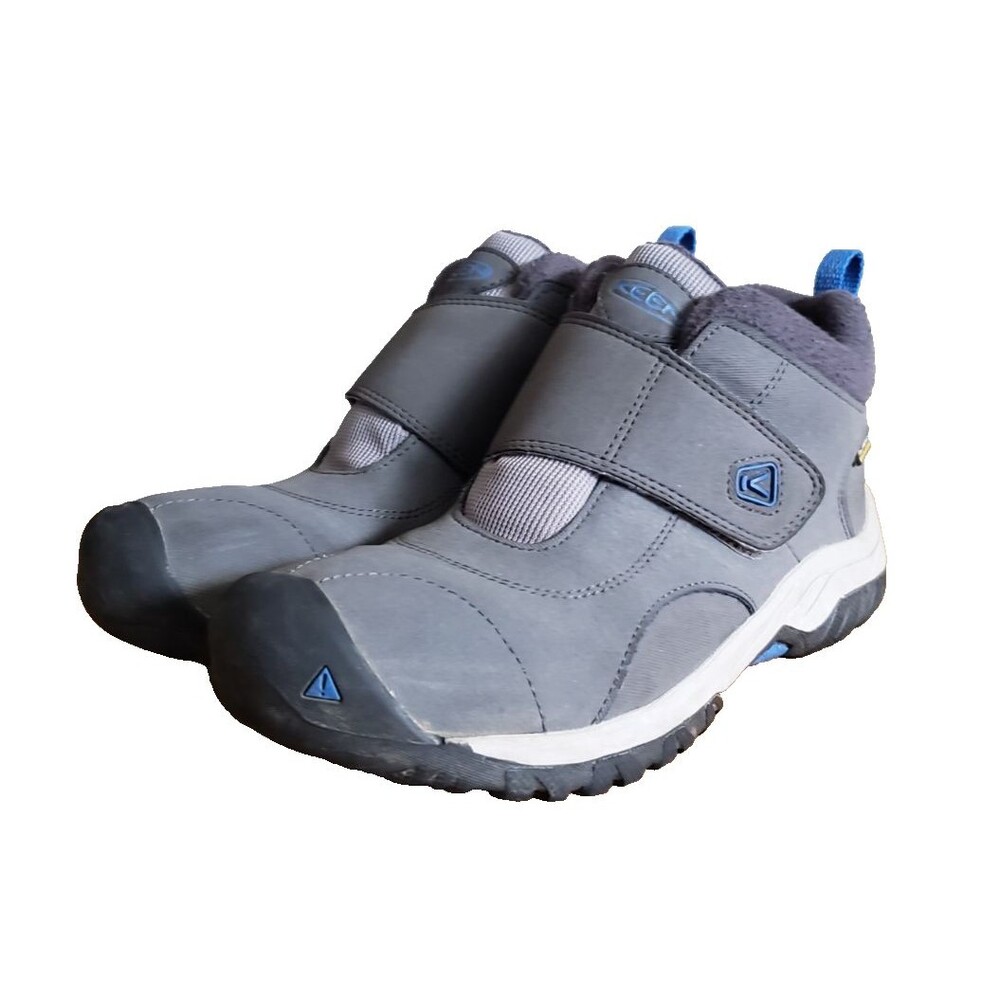 Keen Kootenay II Youth Trail Winter Boots Gray Black Waterproof Size 2 Y